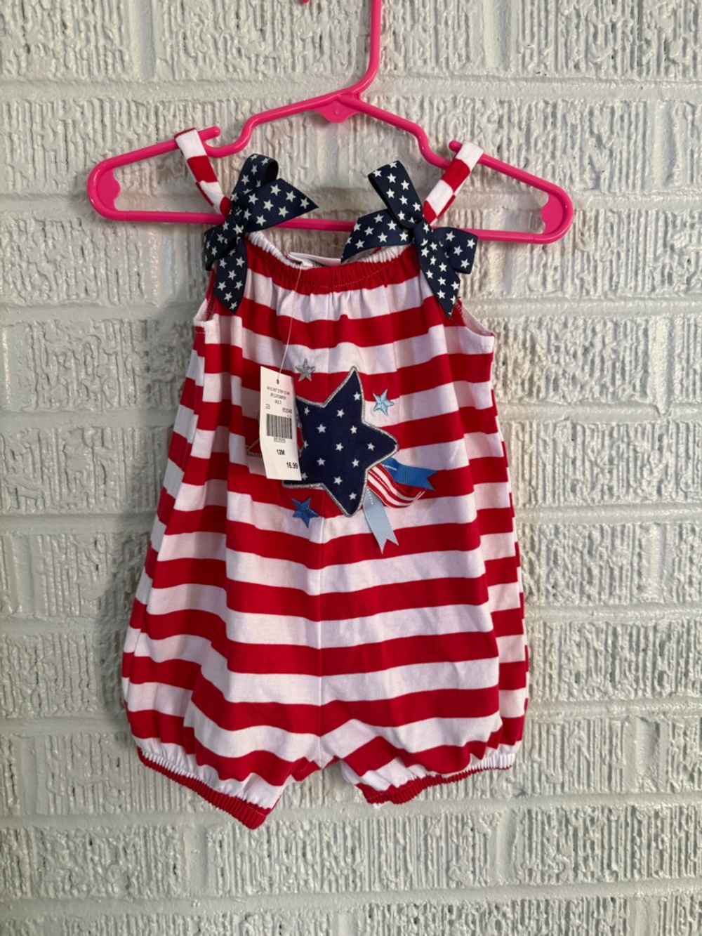 NWT Goodlad American Flag Romper